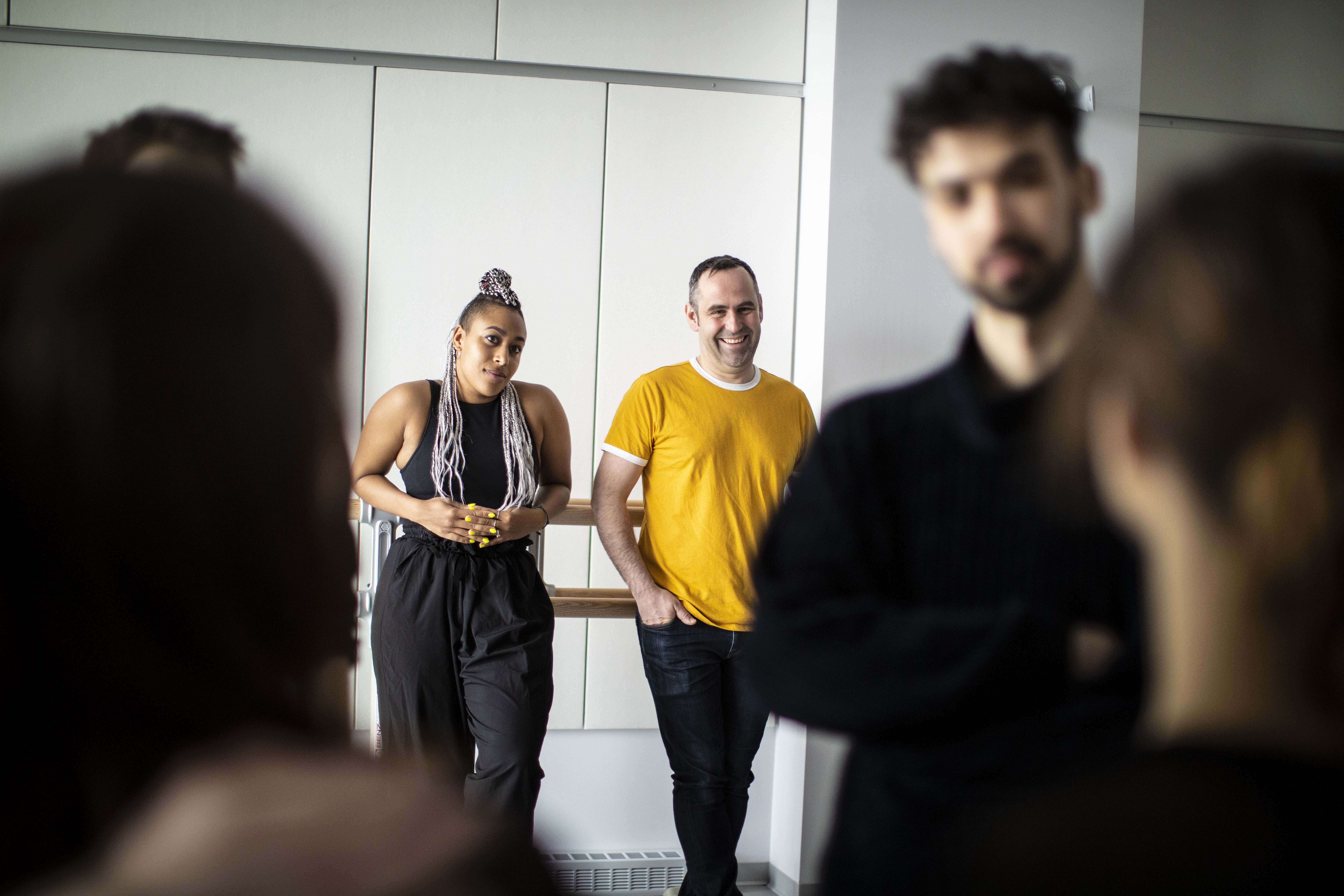 Aïcha Bastien Steve Hamel dance class DEC danse-interprétation Québec